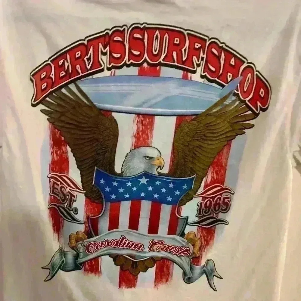 White Surf Shop Graphic Tee Size Medium